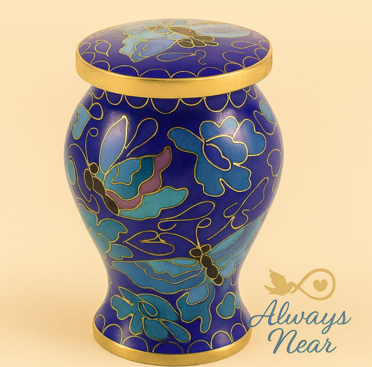 Wings of Etienne – Cloisonné Butterfly Keepsake Urn