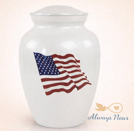 Honor Guard – American Flag Bronze Urn