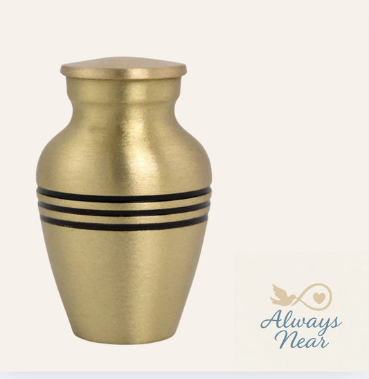 Classic Bronze Cremation Keepsake Urn