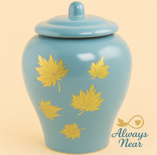 Golden Autumn – Classic Ceramic Cremation Urn