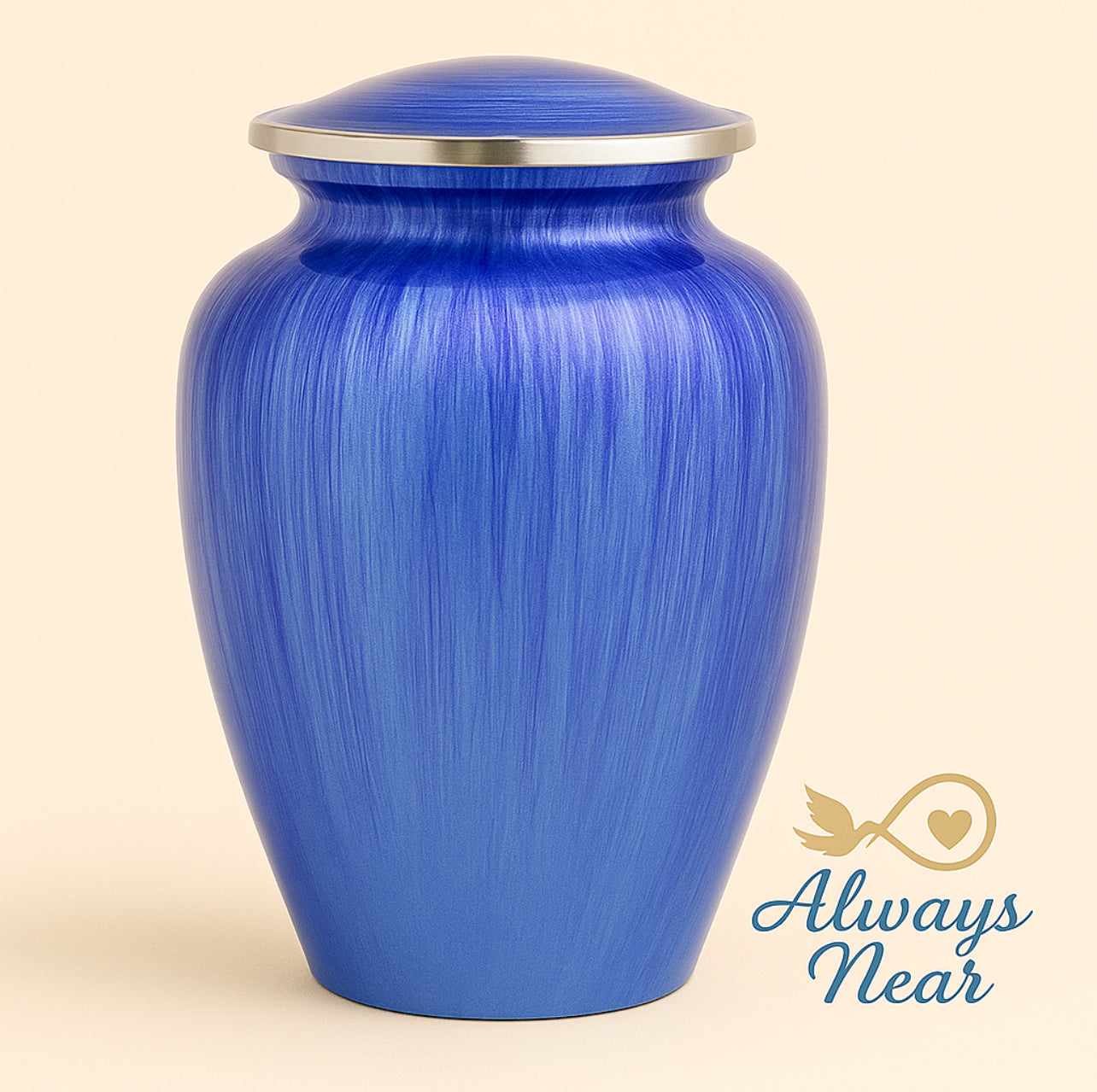 Skyveil – Light Blue Reflective Cremation Urn