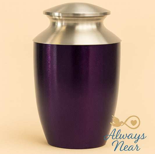 Amethyst Crest – Purple Monterey Cremation Urn