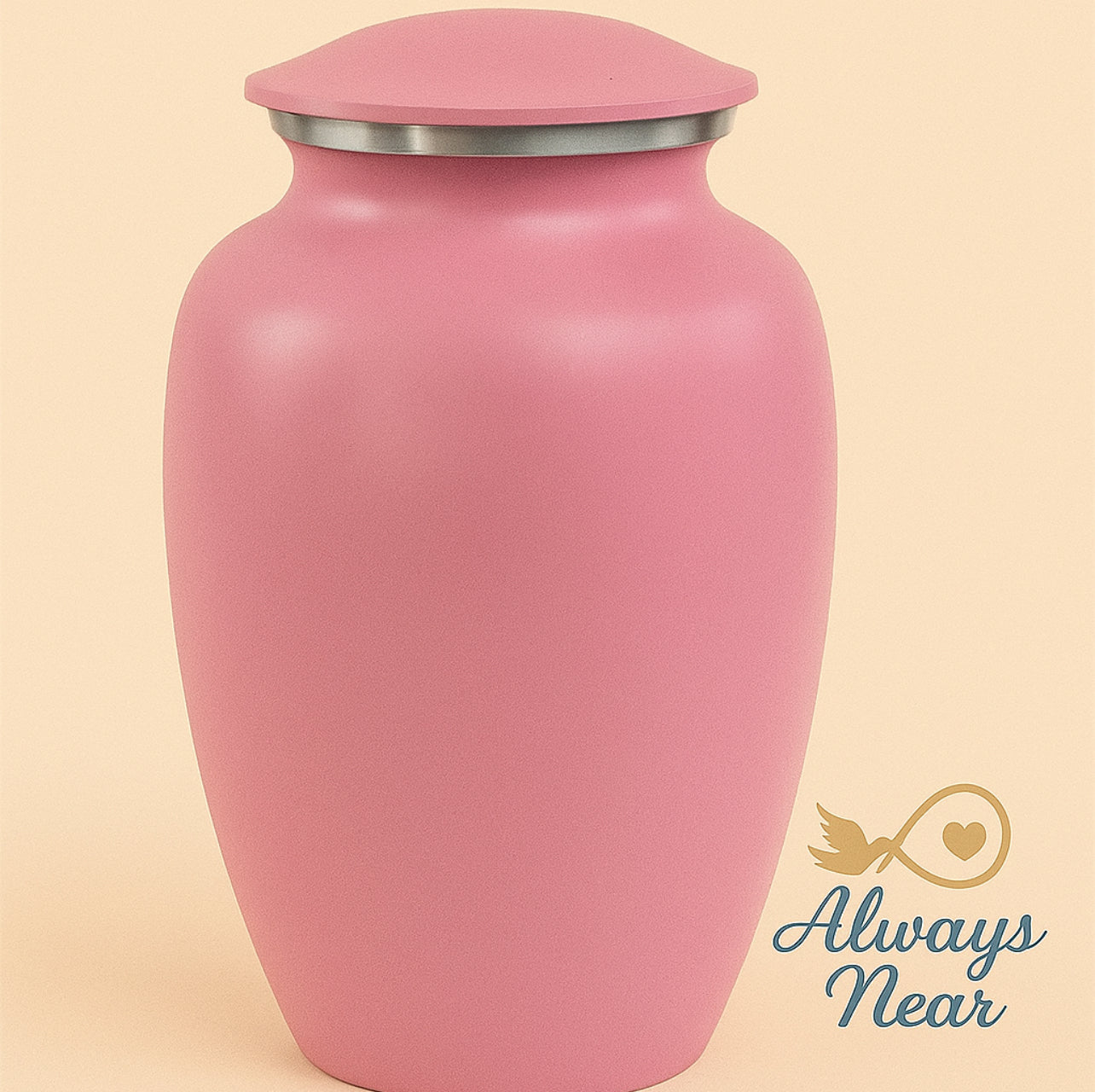Blush Serenity – Classic Pink Cremation Urn