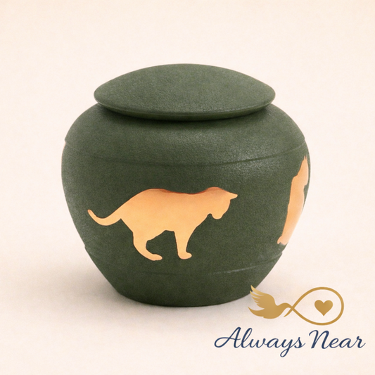 Whisker Fern – Cat Silhouette Cremation Urn